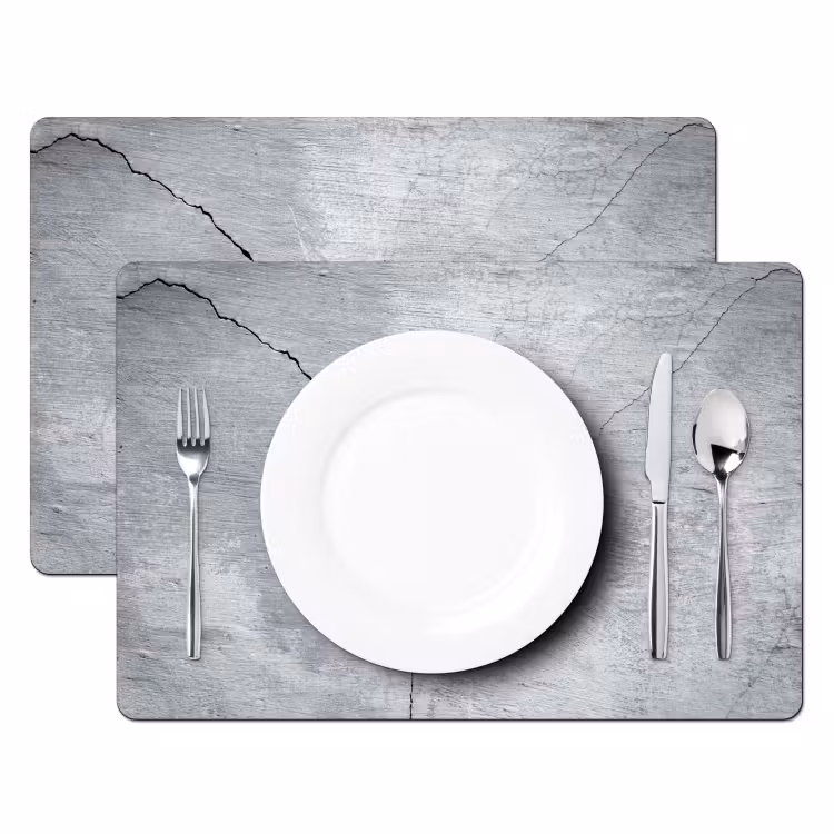 Set de table - Béton - Déchirure - Gris — 2