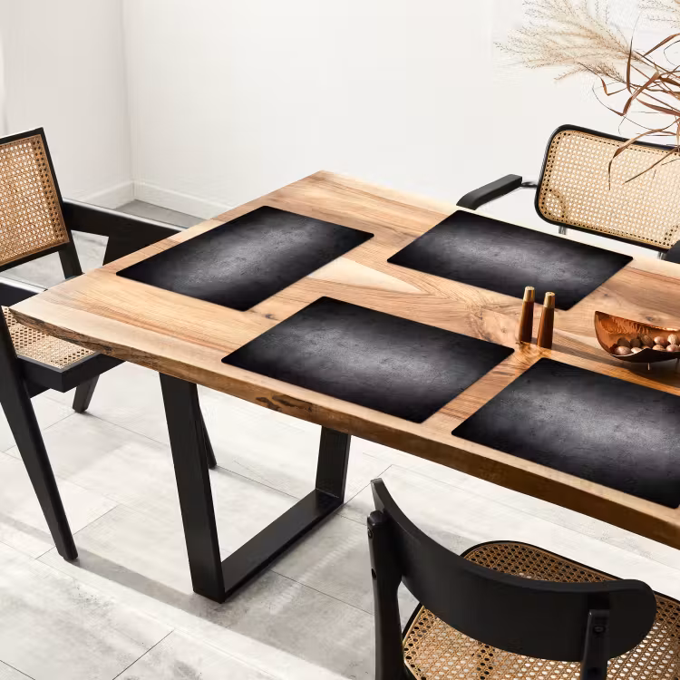 Set de table - Béton - Gris - Rétro - Ciment - Texture — 3