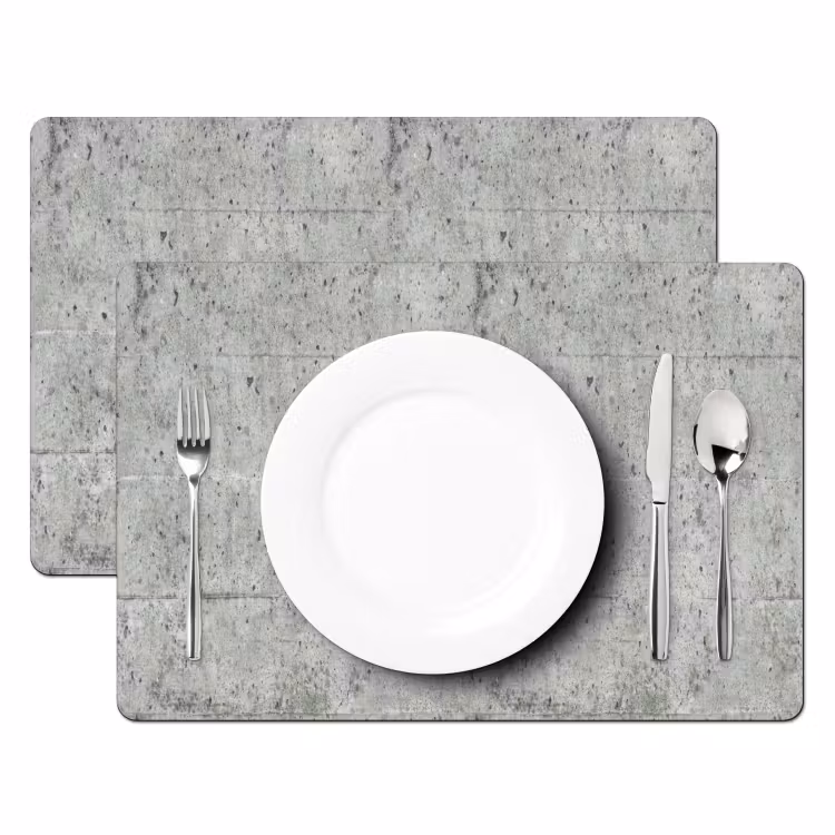 Set de table - Grijs - Muur - Beton — 2