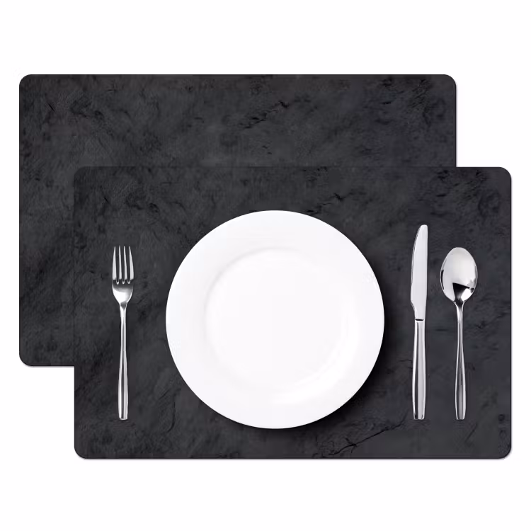 Set de table - Gris - Ciment - Béton - Industriel - Texturé — 2