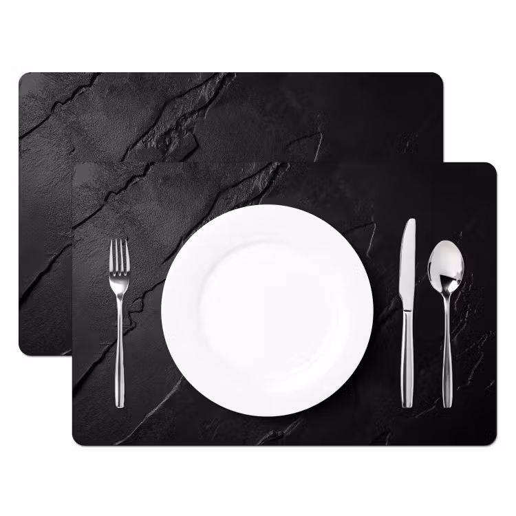 Set de table - Noir - Pierre - Béton — 2