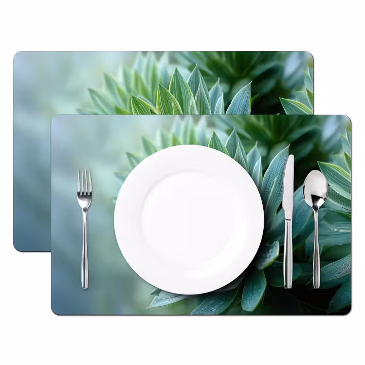 Set de table - Feuille - Plante - Vert - Texture — 2