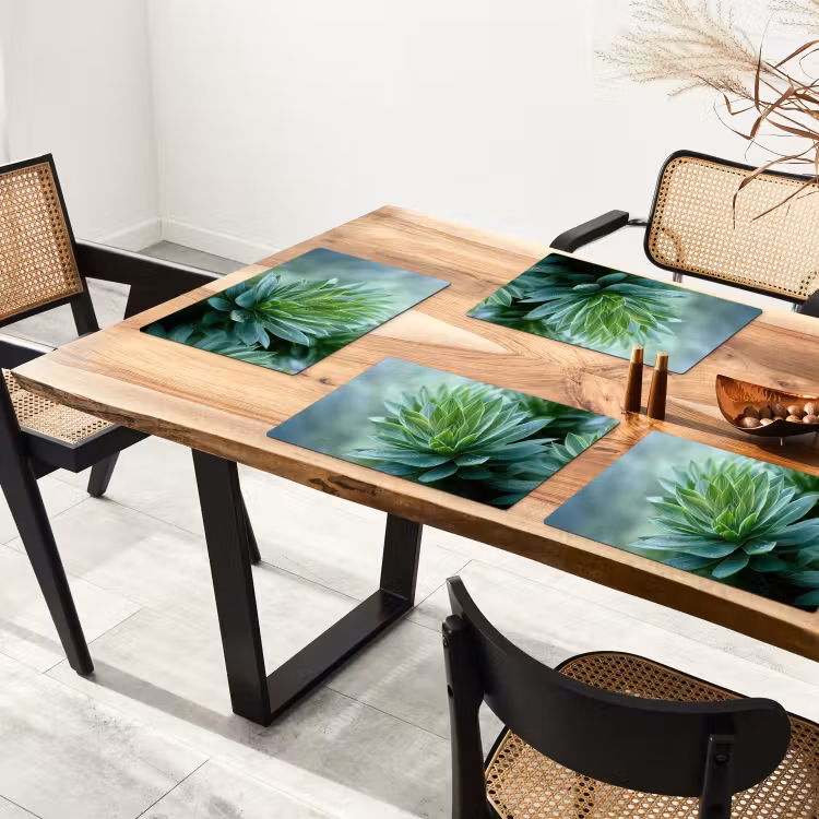 Set de table - Feuille - Plante - Vert - Texture — 3