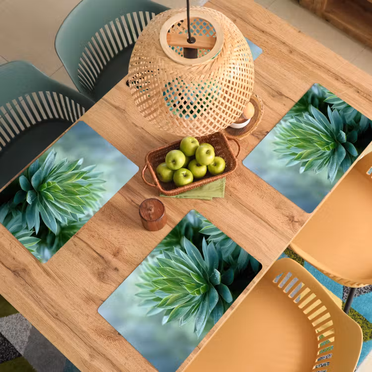 Set de table - Feuille - Plante - Vert - Texture — 4