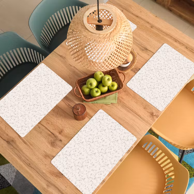 Set de table - Fleurs - Motif - Doux — 4
