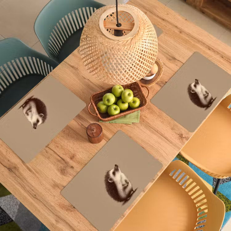 Set de table - Hérisson - Museau - Marron - Epines — 4