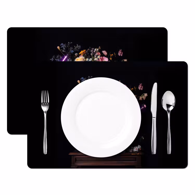 Set de table - Néon - Vase - Fleurs — 2