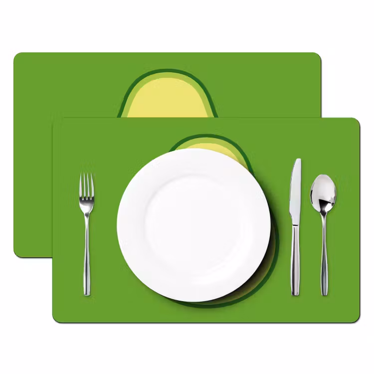 Set de table - Avocat - Vert - Ludique — 2