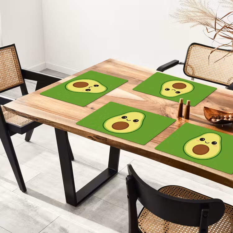 Set de table - Avocat - Vert - Ludique — 3