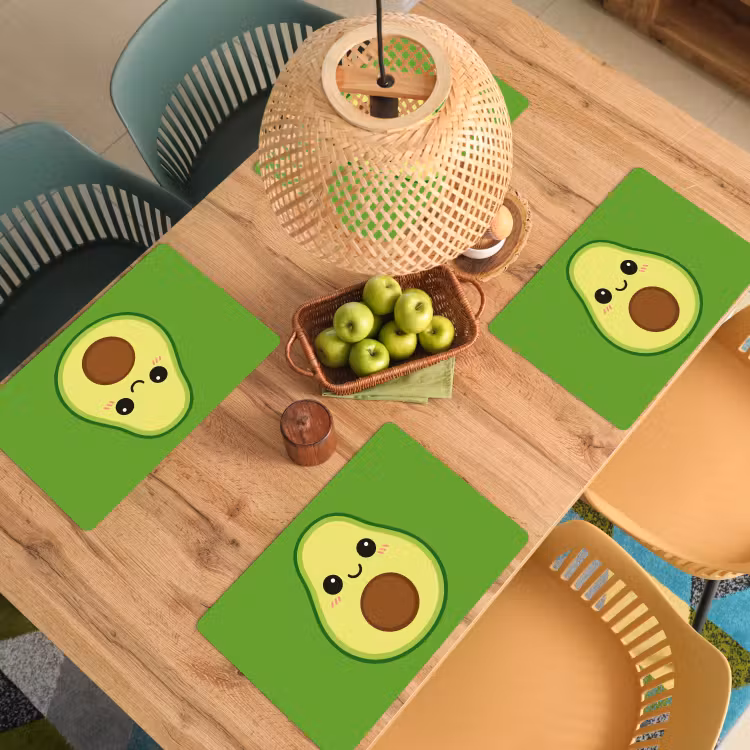 Set de table - Avocat - Vert - Ludique — 4