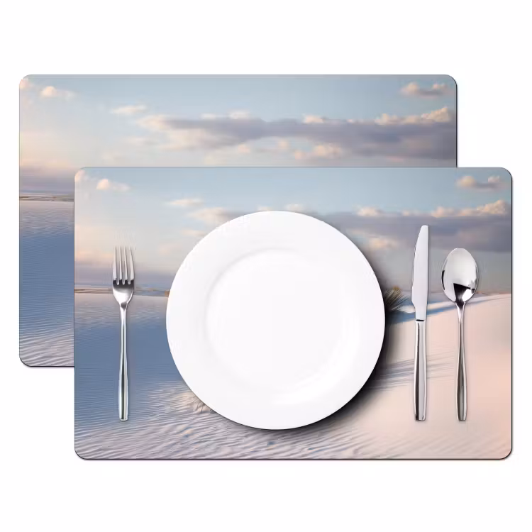Set de table - Dunes - Herbe - Nuages - Beige — 2