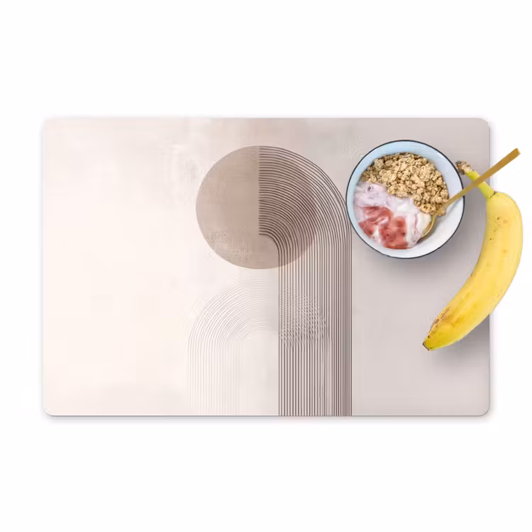 Set de table - Minimaliste - Cercle - Gris clair — 1