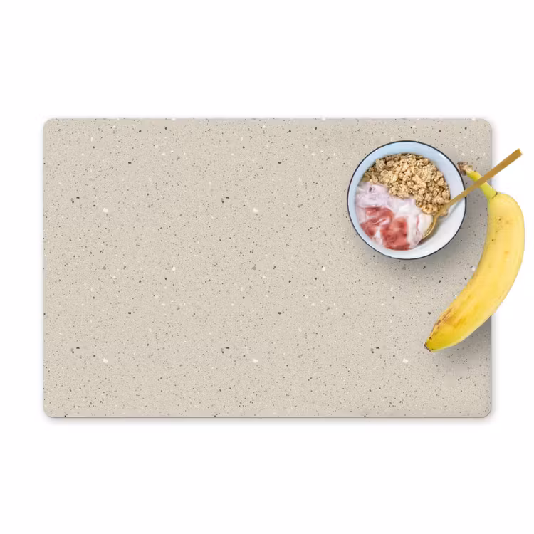 Set de table - Beige clair - Terrazzo - Gris — 1