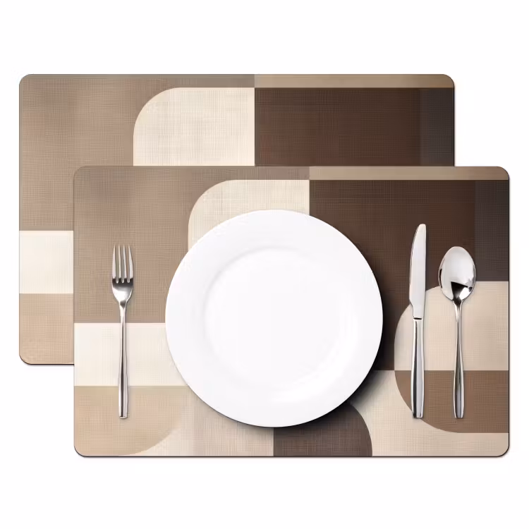 Set de table - Géométrique - Structure tissée - Moderne — 2
