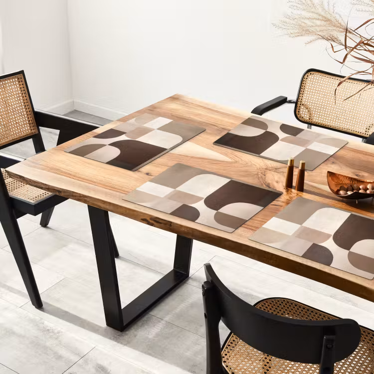 Set de table - Géométrique - Structure tissée - Moderne — 3