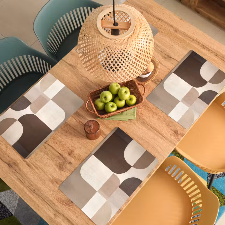 Set de table - Géométrique - Structure tissée - Moderne — 4