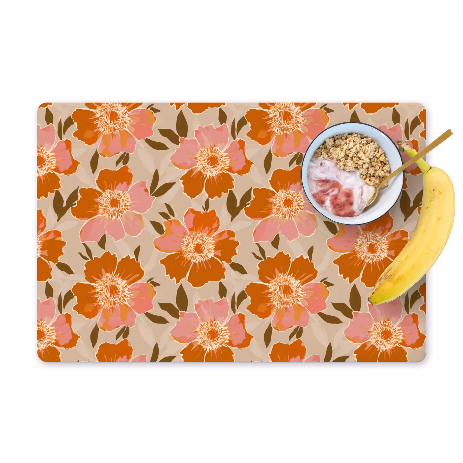 Set de table - Fleurs - Motif - Rétro — 1