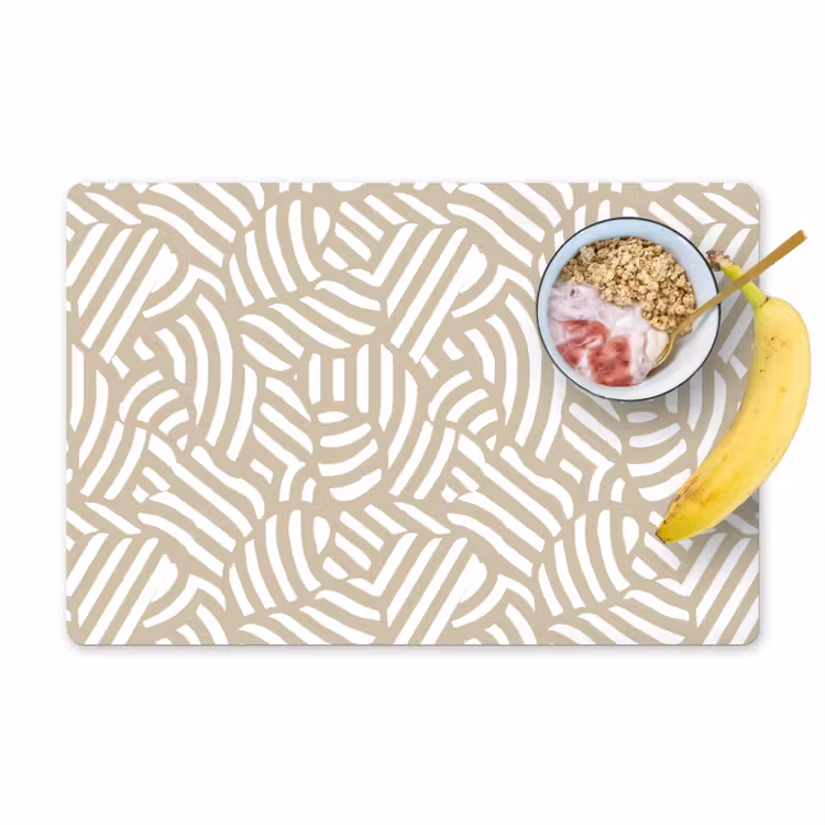Set de table - Abstrait - Moderne - Beige — 1