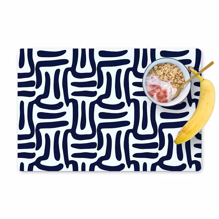 Set de table - Abstrait - Moderne - Bleu — 1