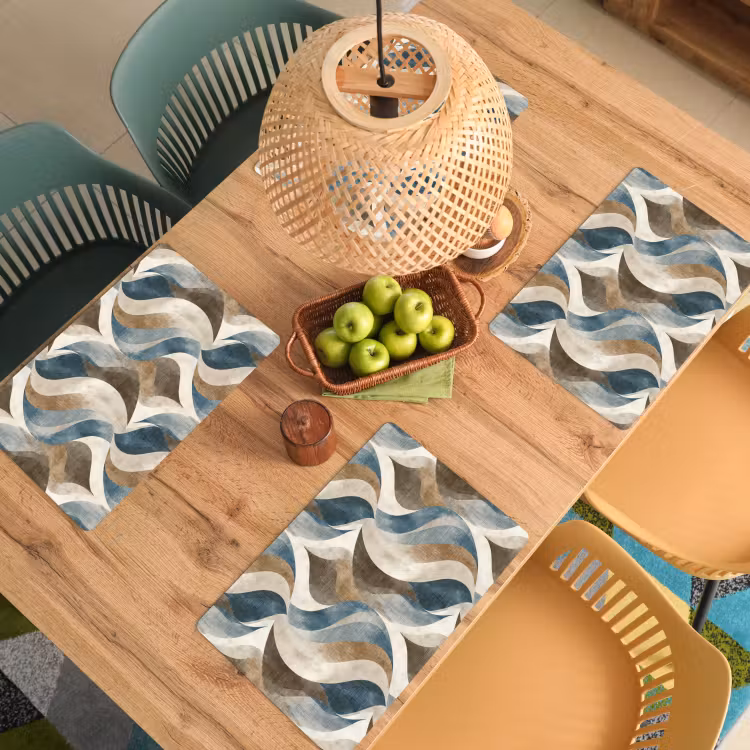 Set de table - Abstrait - Vagues - Coloré — 4