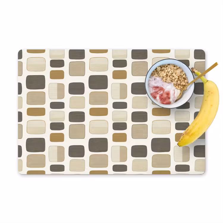 Set de table - Blocs - Vintage - Gris — 1