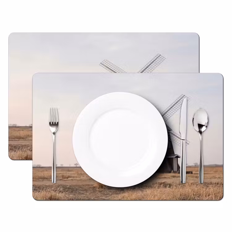 Set de table - Éoliennes - Paysage - Champ — 2