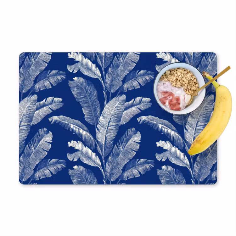 Set de table - Feuille - Palmier - Bleu — 1