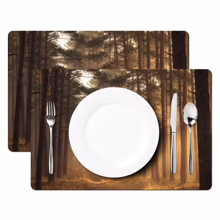 Set de table - Forêt - Brouillard - Soleil — 2