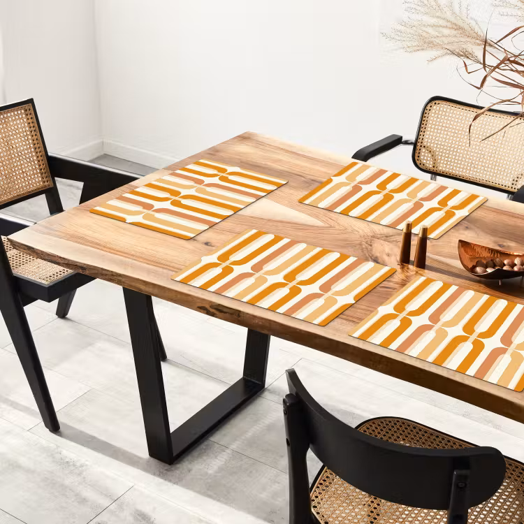 Set de table - Forme en U - Rétro - Orange — 3