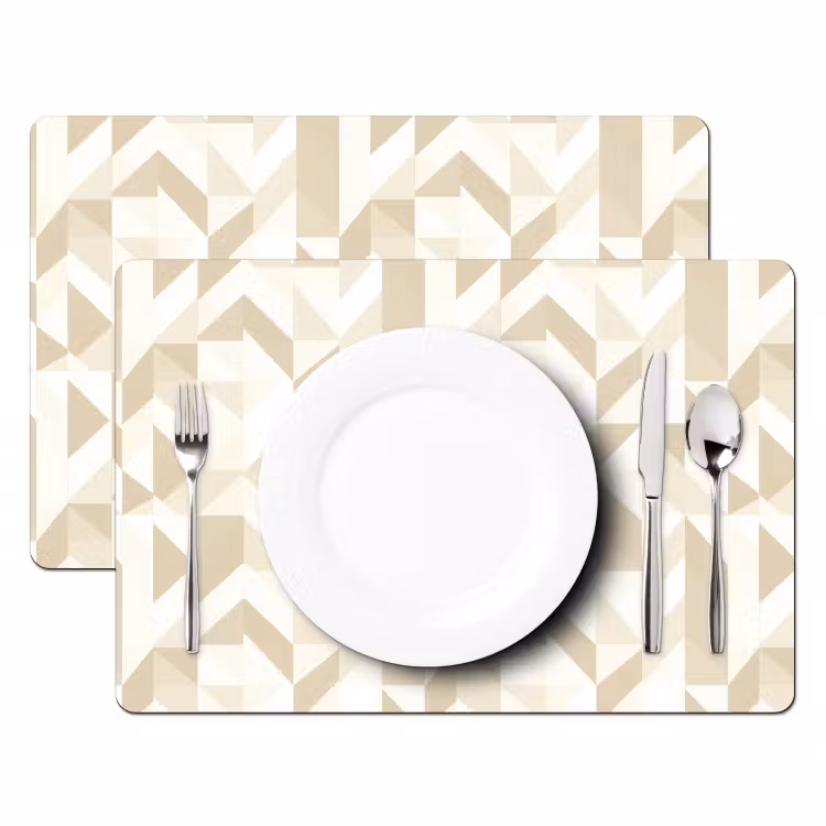 Set de table - Moderne - Abstrait - Beige — 2