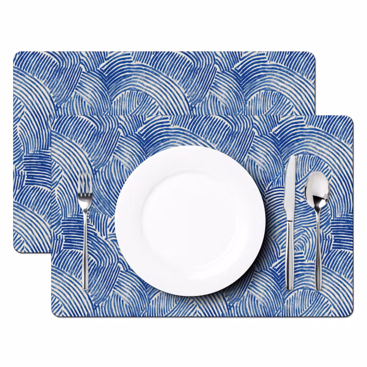 Set de table - Moderne - Abstrait - Bleu — 2