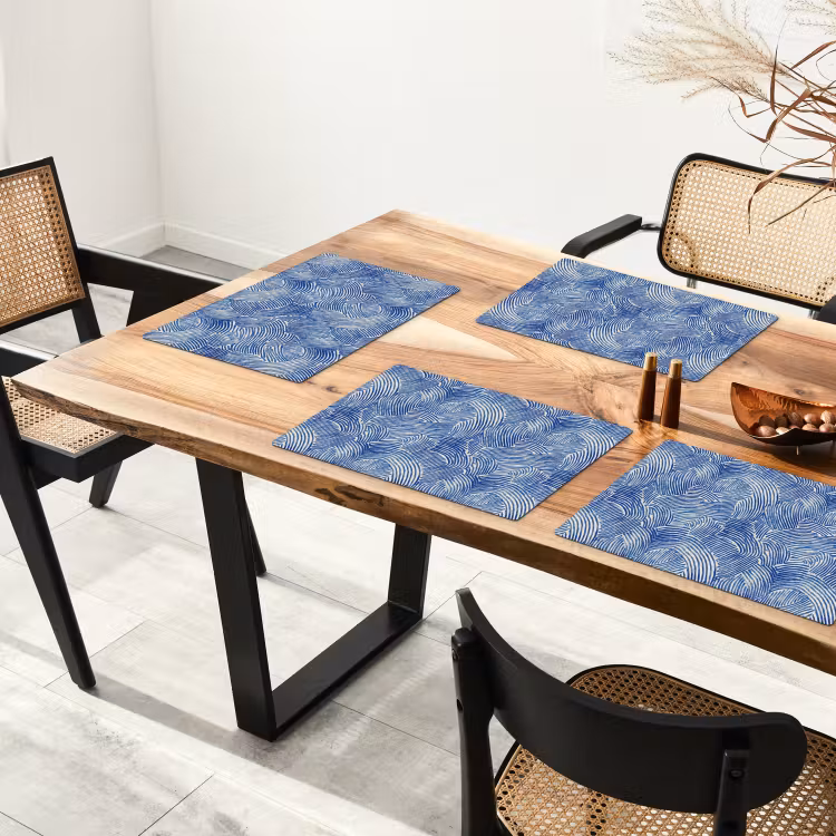 Set de table - Moderne - Abstrait - Bleu — 3