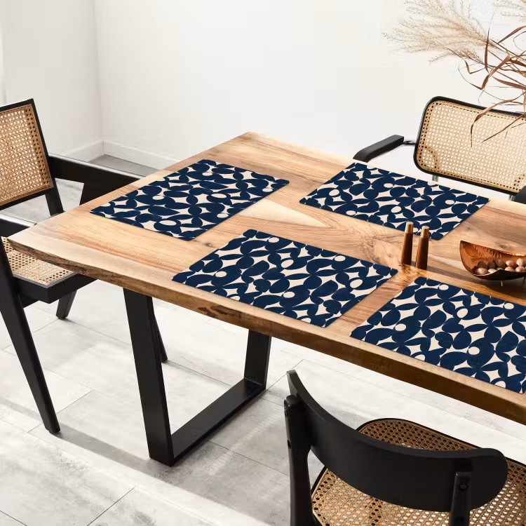 Set de table - Moderne - Géométrique - Bleu — 3