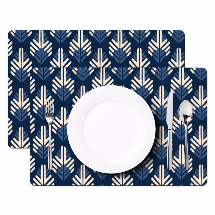 Set de table - Moderne - Motif - Bleu — 2