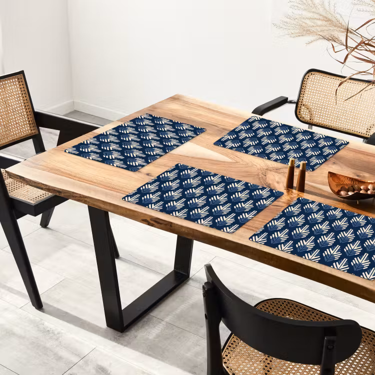 Set de table - Moderne - Motif - Bleu — 3