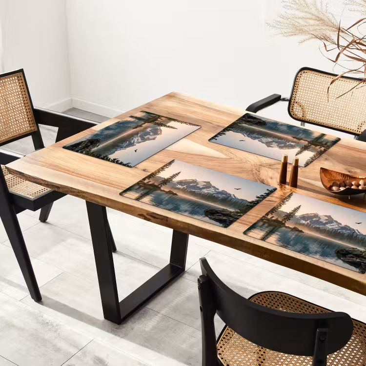 Set de table - Montagnes - Eau - Arbres — 3
