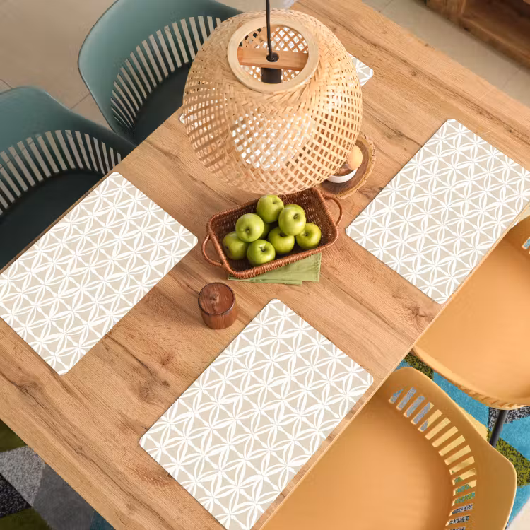 Set de table - Motif - Moderne - Beige — 4