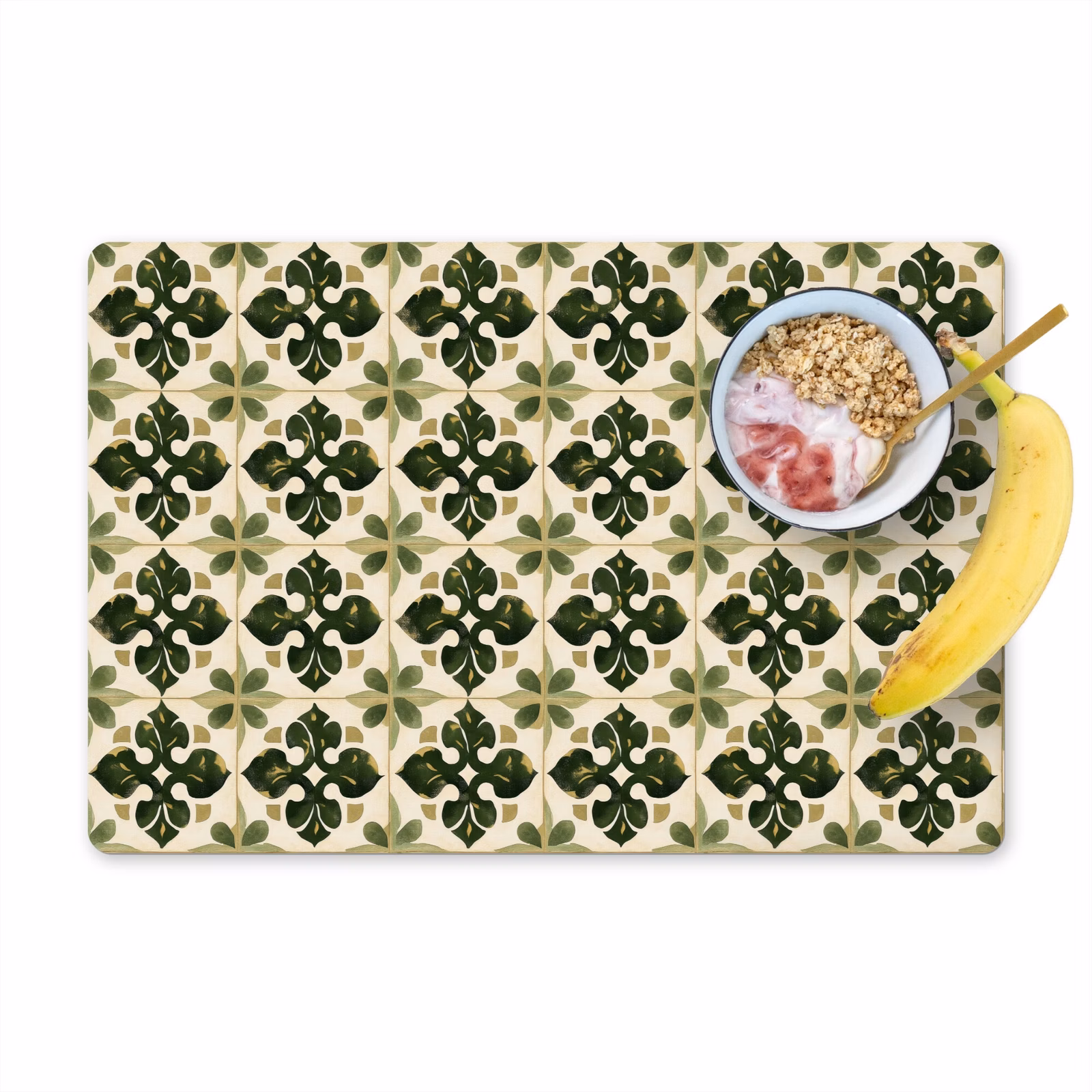 Set de table - Motif - Carrelage - Vert — 1