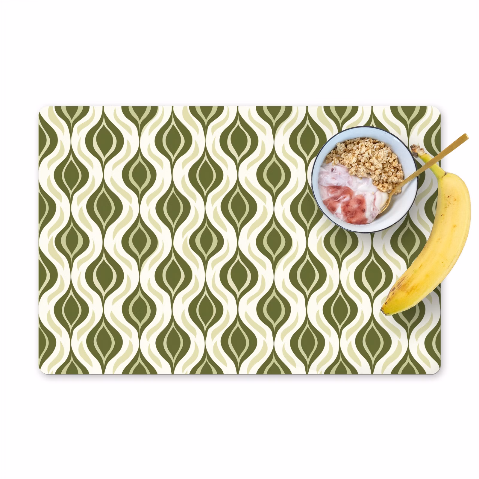 Set de table - Motif - Rétro - Vert — 1