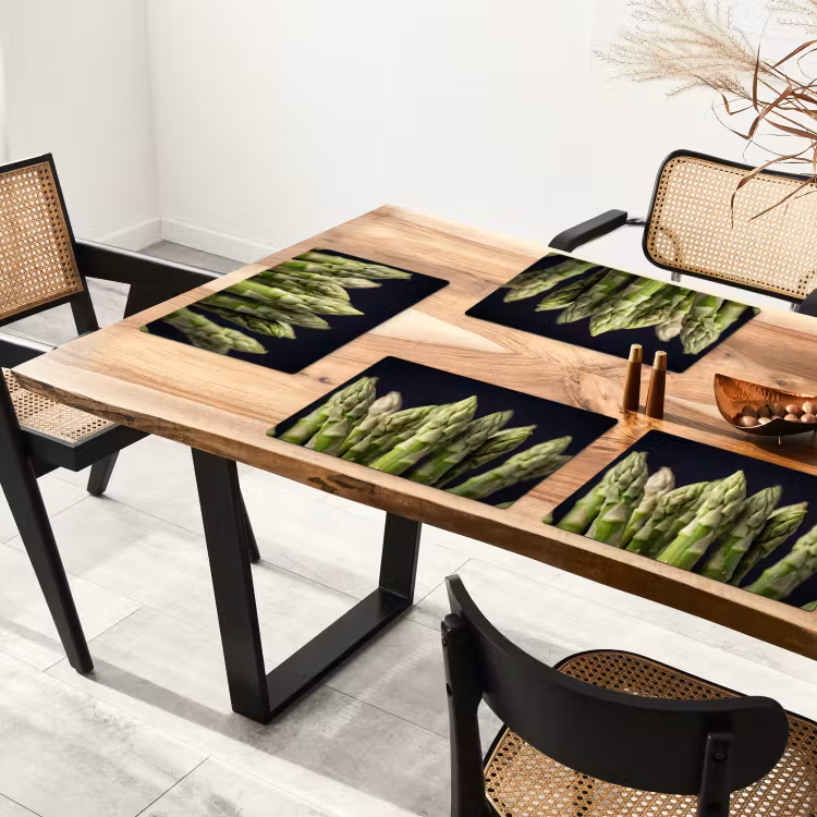 Set de table - Asperges - Vertes - Noires — 3