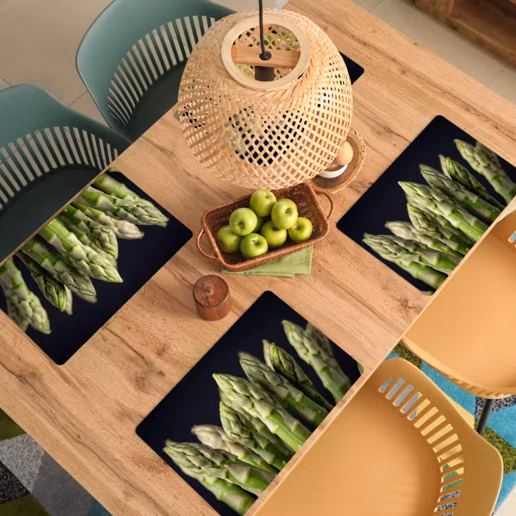 Set de table - Asperges - Vertes - Noires — 4
