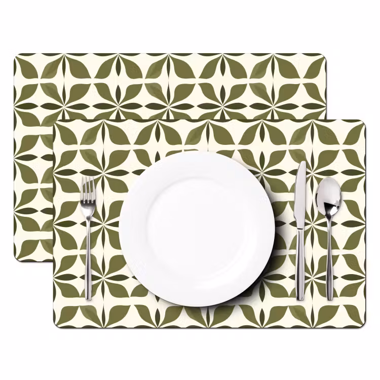 Set de table - Botanique - Rétro - Vert — 2