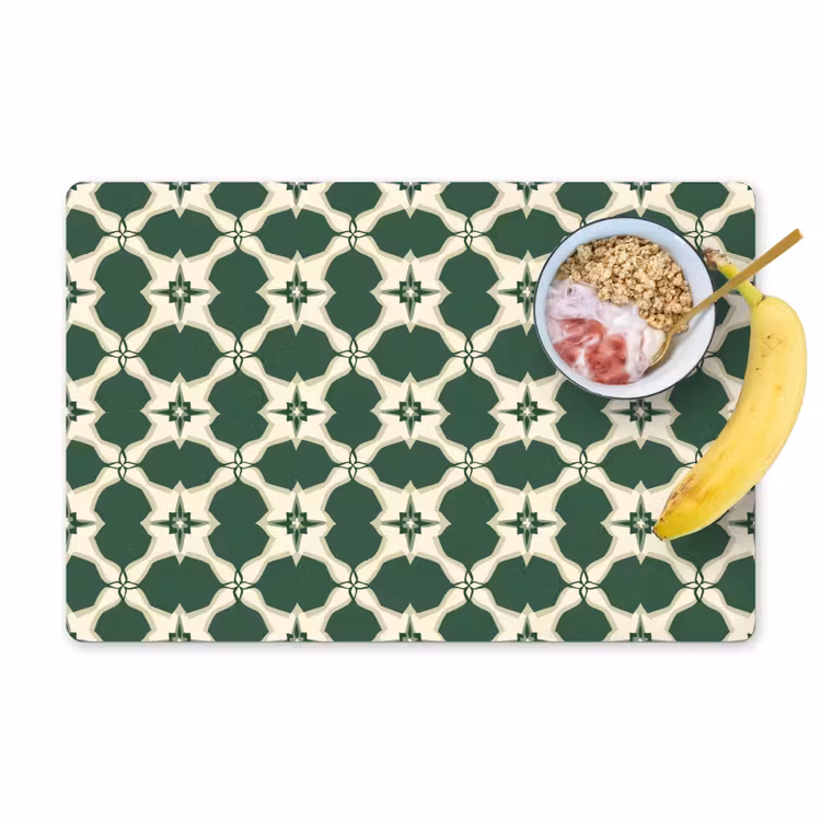 Set de table - Carrelage - Classic - Vert — 1