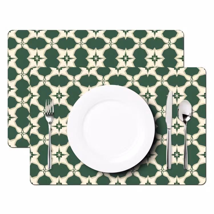 Set de table - Carrelage - Classic - Vert — 2