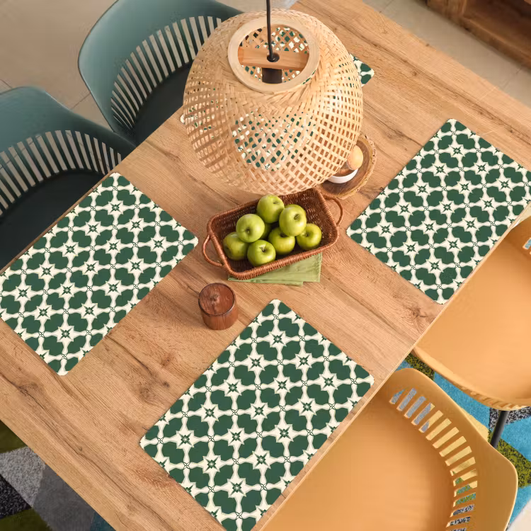 Set de table - Carrelage - Classic - Vert — 4