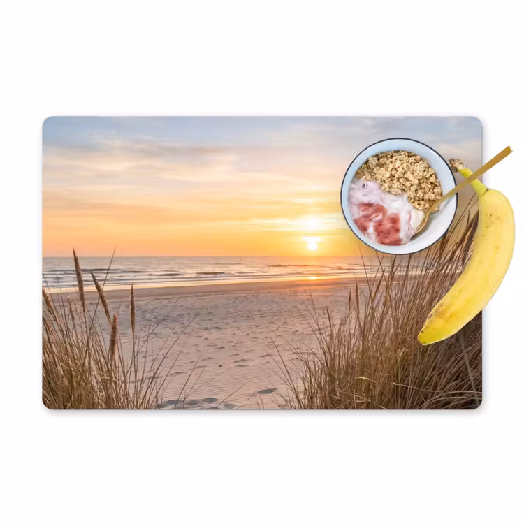 Set de table - Coucher de soleil - Dunes - Mer — 1