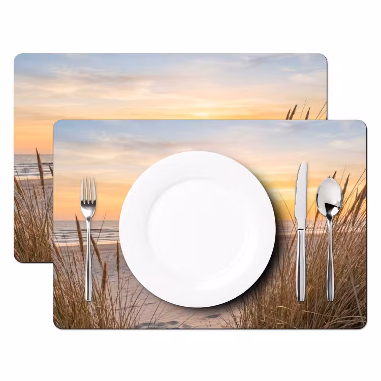 Set de table - Coucher de soleil - Dunes - Mer — 2