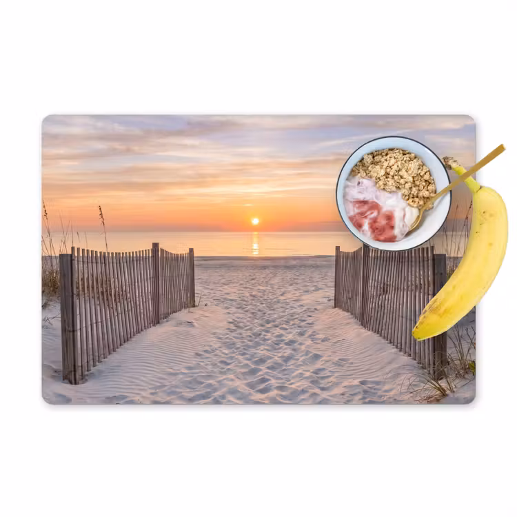 Set de table - Coucher de soleil - Plage - Sable — 1