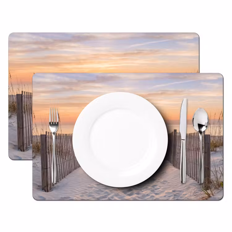 Set de table - Coucher de soleil - Plage - Sable — 2