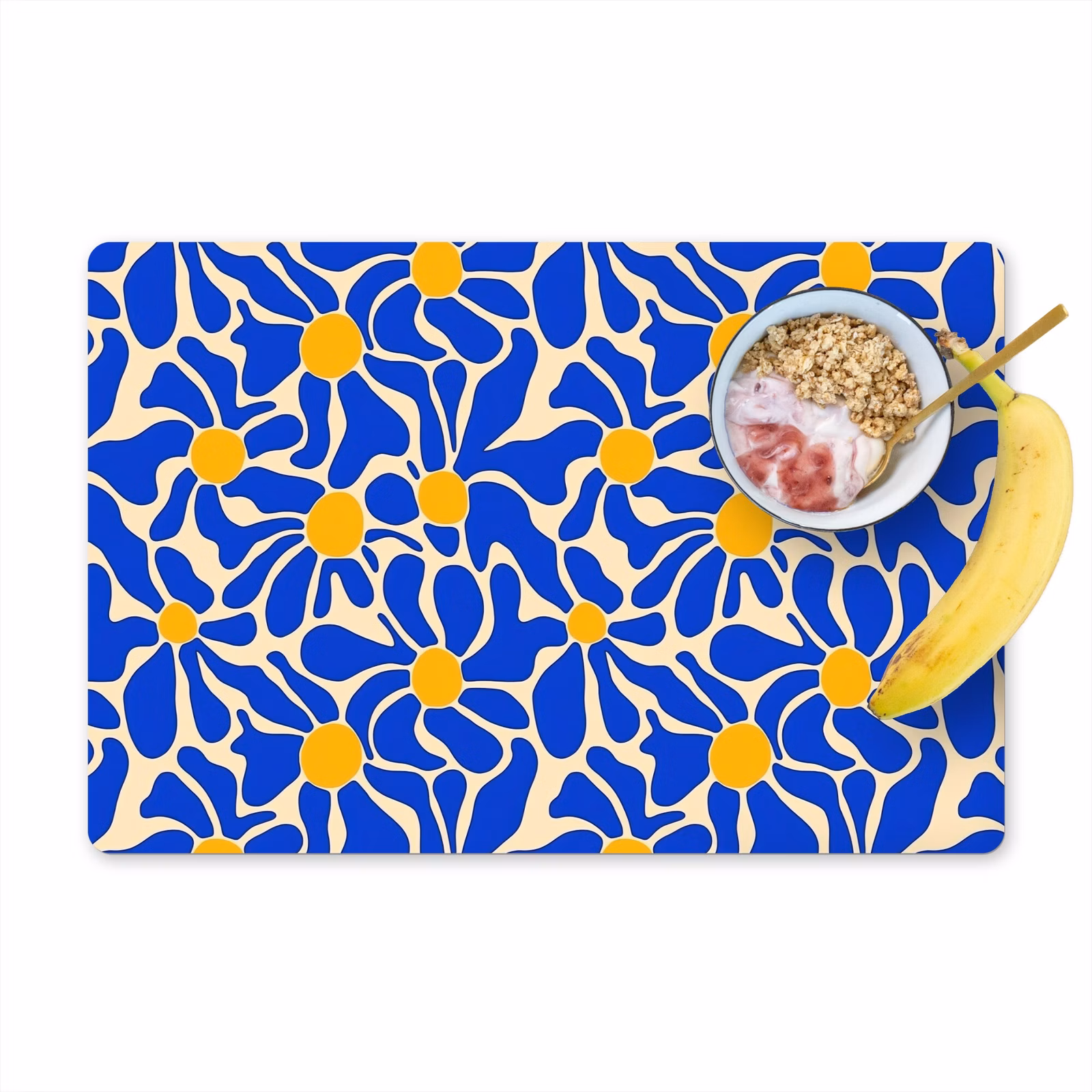 Set de table - Abstrait - Fleur - Bleu — 1